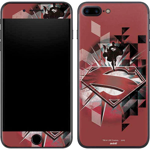 DC Comics Superman Red Pattern iPhone 8 Plus Skin